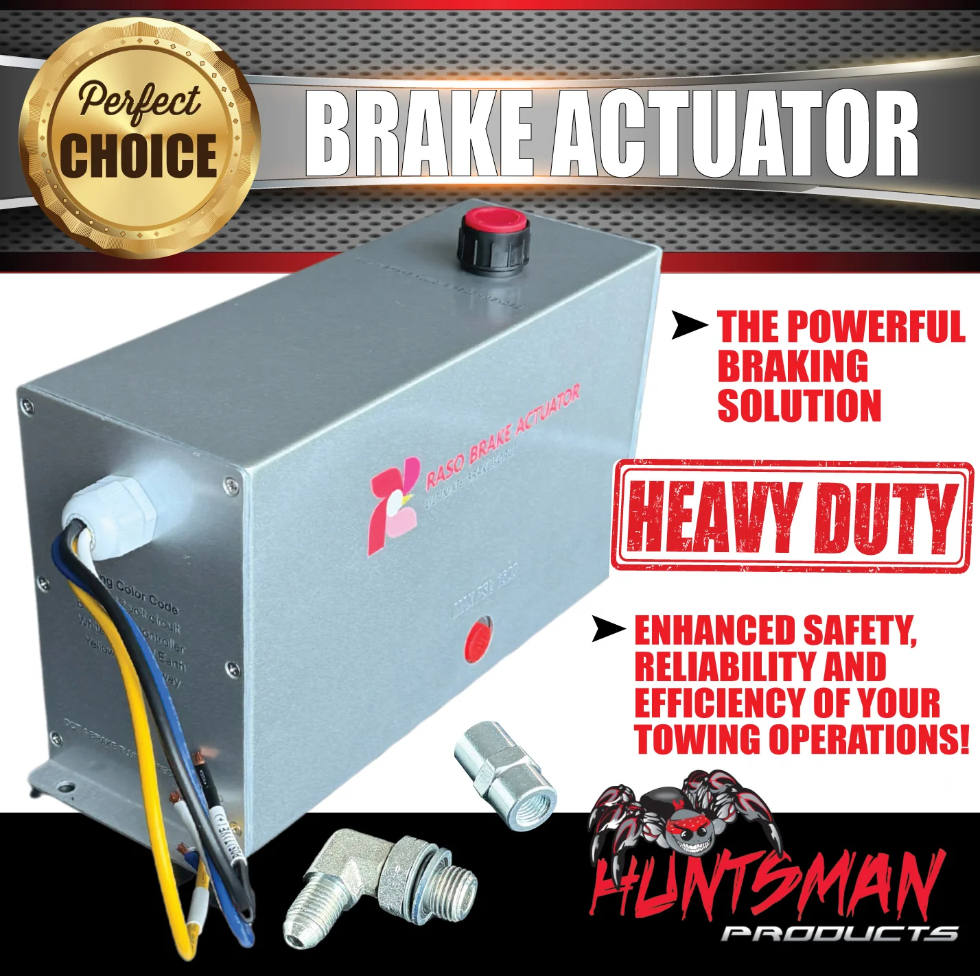 Raso Caravan Boat Trailer Electric Over Hydraulic Actuator. 1600 PSI. Up to 3 Axles. 3yr Warranty - Image 4