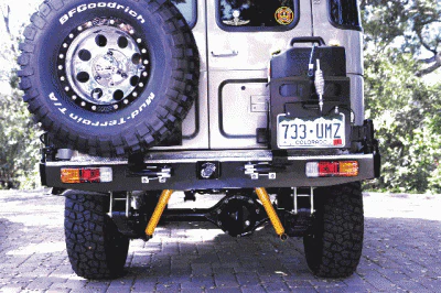 Rear Bar Swing Away Spare Wheel Bracket Hinge & Lock  40 X 250mm Square Stub Axle For 4wd & Camper Trailers - Image 4