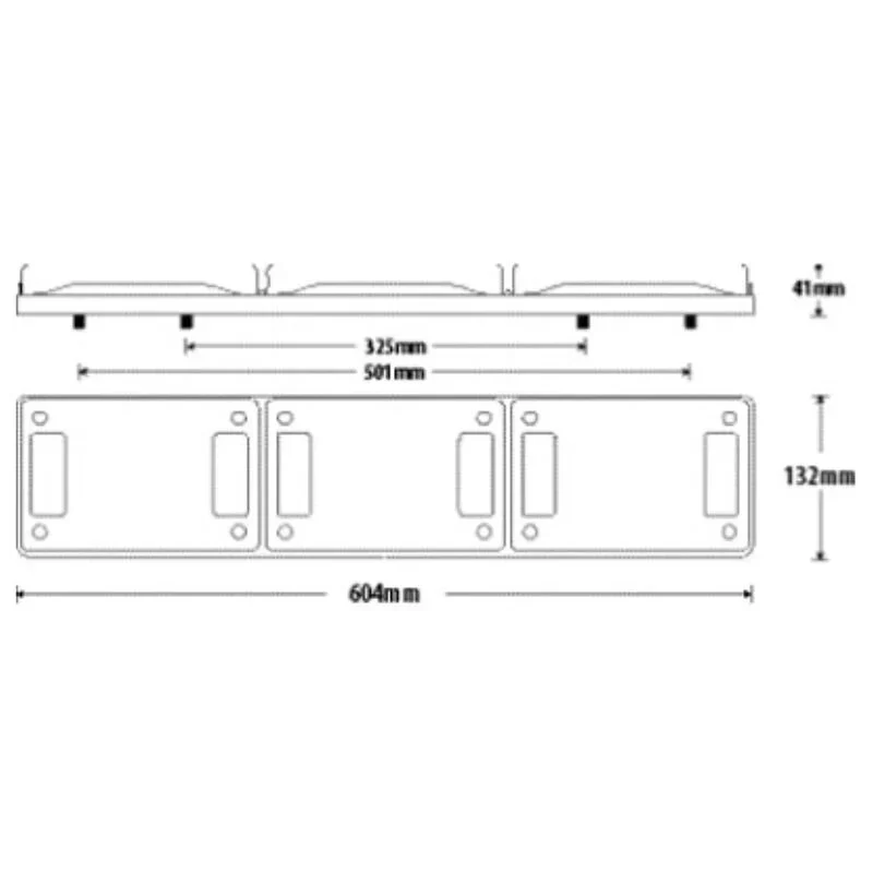 Roadvision BR601ARW Rear Jumbo Combination LED Light Lamp Stop Tail Indicator Reverse Truck Bus Trailer - Image 2
