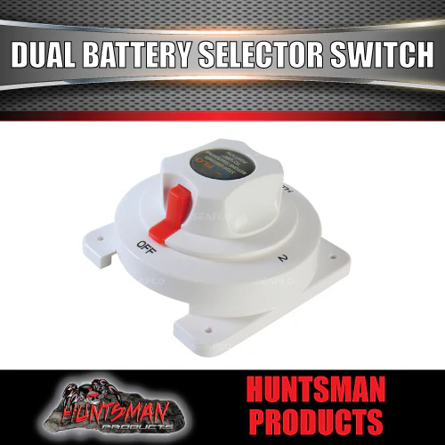 SEAFLO Marine Boat Caravan RV Dual Battery Battery Selector Switch. 3 Position