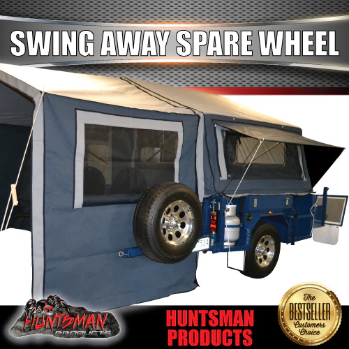 Rear Bar Swing Away Spare Wheel Bracket Hinge Kit 40X200mm Square Stub Axle For 4wd & Camper Trailers - Image 5