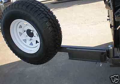 Rear Bar Swing Away Spare Wheel Bracket Hinge Kit. Machined 45X250mm Square Stub Axle For 4wd & Camper Trailers - Image 5