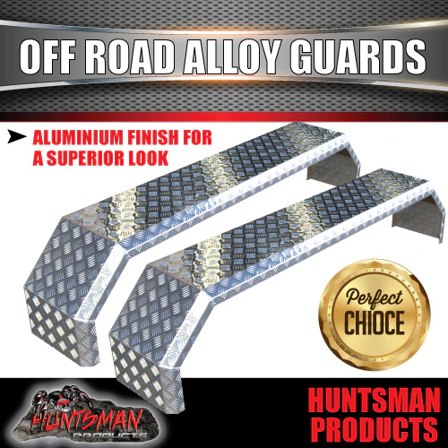 Aluminium Tandem Trailer Mud Guards 1820mm x 330mm. Suit Slipper Springs TIG Welded - Image 5