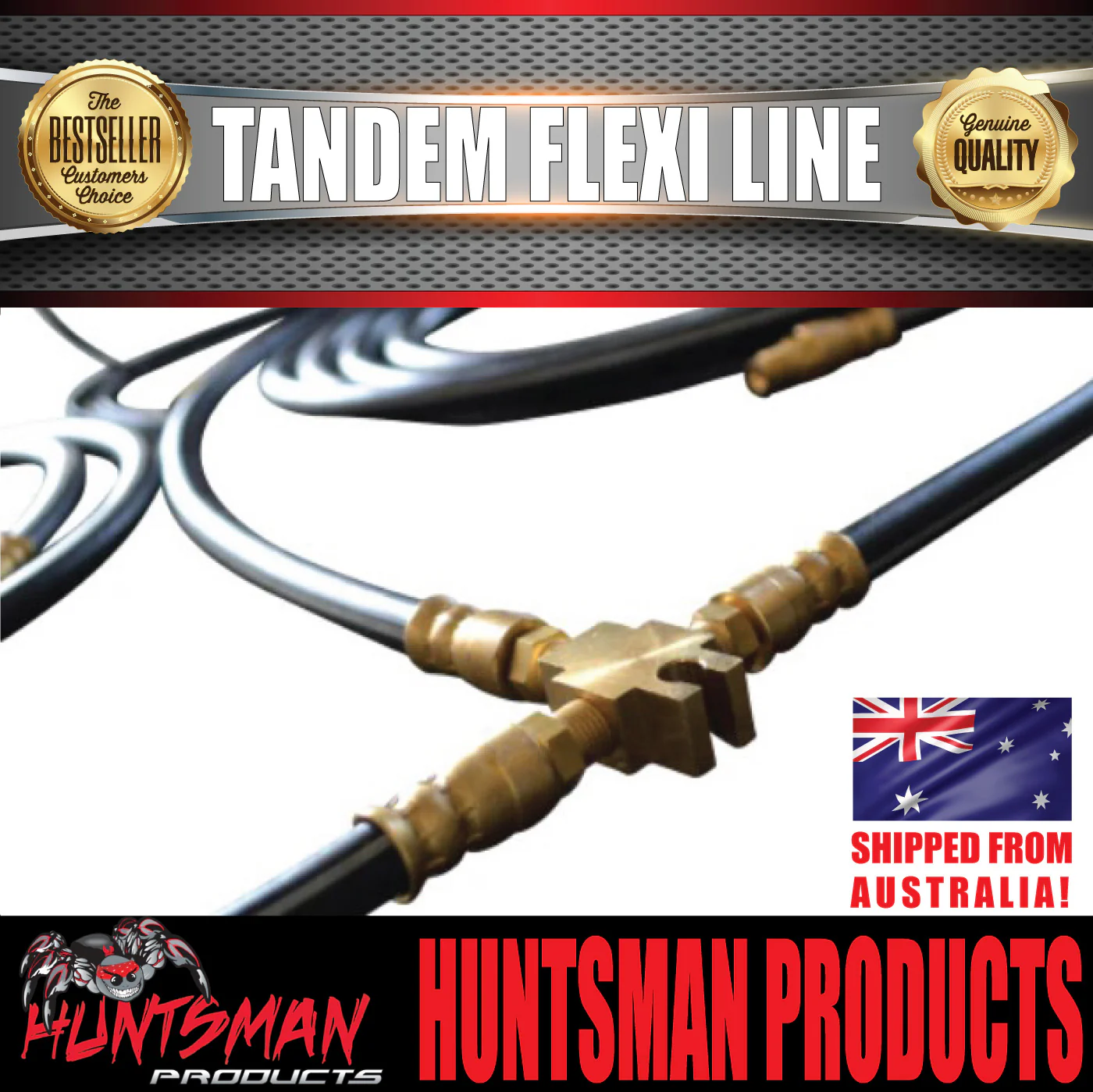 Tandem Boat Trailer Caravan Twin Brake Axle Hydraulic Disc Drum Brake Flexi Hose Line Kit - Image 5