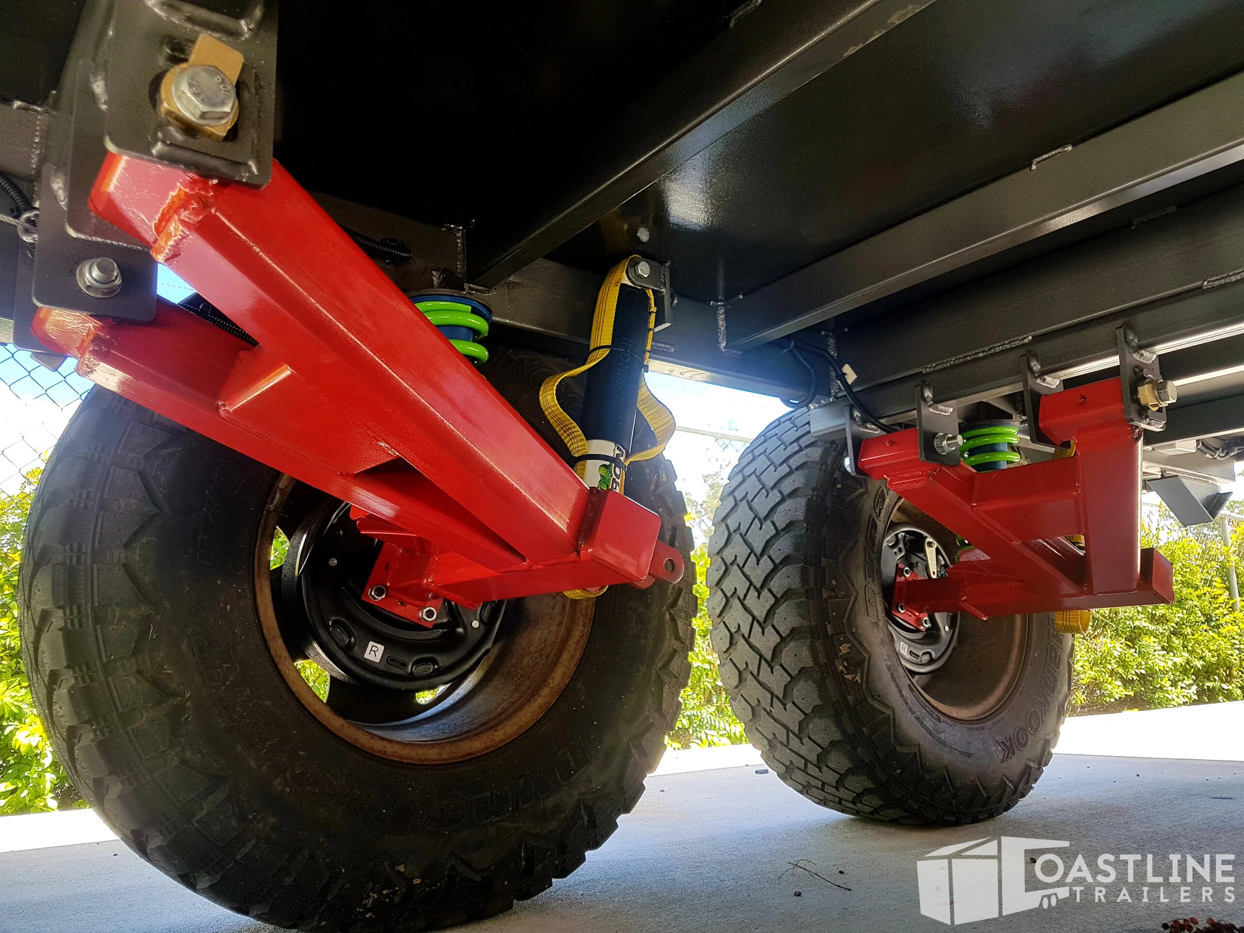 3200Kg Caravan Trailer Tandem Independent Shock & Coil Suspension - Image 7
