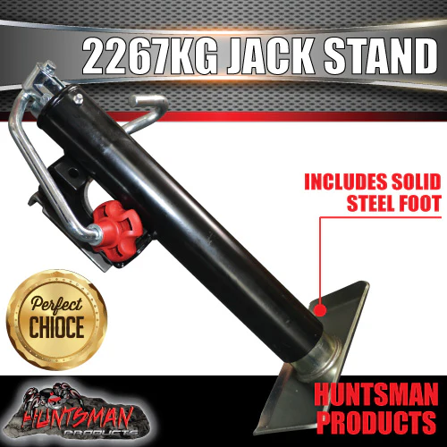 trailer caravan canopy jack stand. 2267kg rated. heavy duty, 270mm extension - Image 3