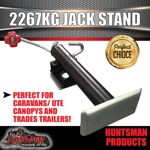 trailer caravan canopy jack stand. 2267kg rated. heavy duty, 270mm extension - Image 6