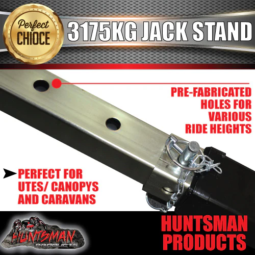 1x Heavy Duty Canopy Trailer Caravan Jack Leg Stand 3175KG Rated With Side Handle - Image 4