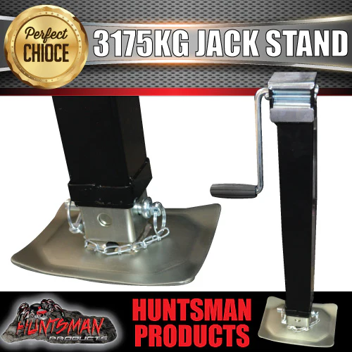 1x Heavy Duty Canopy Trailer Caravan Jack Leg Stand 3175KG Rated With Side Handle - Image 5