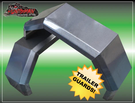 X2 Off Road Trailer Mudguards & Steps Smooth Steel 330mm Wide Aggressive Folds - Image 4