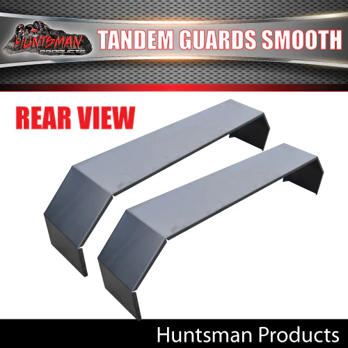 2x Tandem 1740mm x 250mm Smooth Trailer Caravan Mudguards. Suits Rocker Roller Springs - Image 2