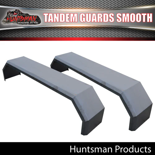 2x Tandem 1740mm x 250mm Smooth Trailer Caravan Mudguards. Suits Rocker Roller Springs - Image 4