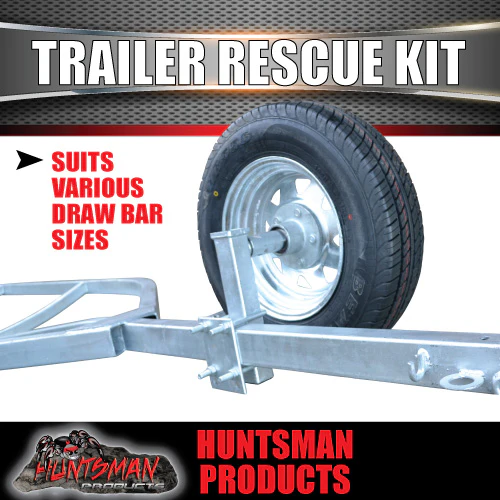 Trailer Rescue Kit , Spare Wheel, 165r13C Tyre & Holder inc hub & LM bearings - Image 5