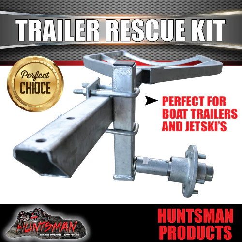 Trailer Rescue Kit , Spare Wheel Holder inc hub & S/L bearings. Dolly Wheel - Image 4