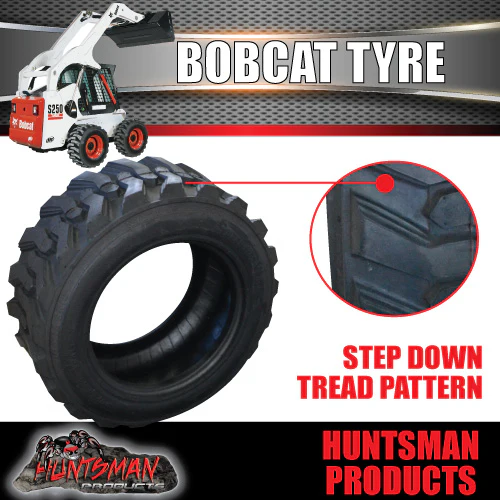 Treadura Bobcat Skid Steer Tyre 12-16.5 HD 12PLY. Super Side Walls. 21 Lugs - Image 4