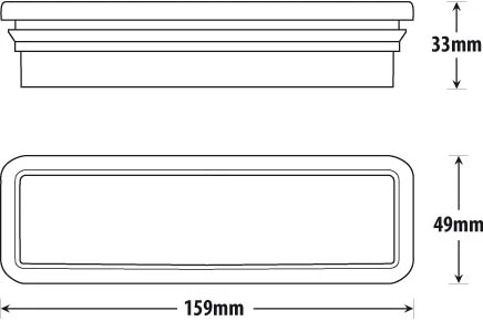 Roadvision BR150AW Front Bullbar LED Indicator & Park Light, 10-30v, 159 x 49mm - Image 7