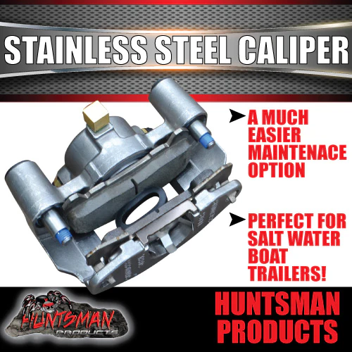 x2 Huntsman Products Stainless Steel Trailer Hydraulic Disc Brake Calipers Suits Kodiak - Image 4
