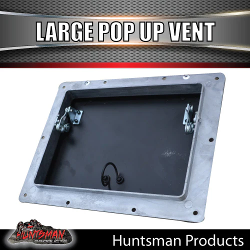 Large Black Pop Up Roof Air Vent For Trailer Canopy Horse float Truck Caravan - Image 2
