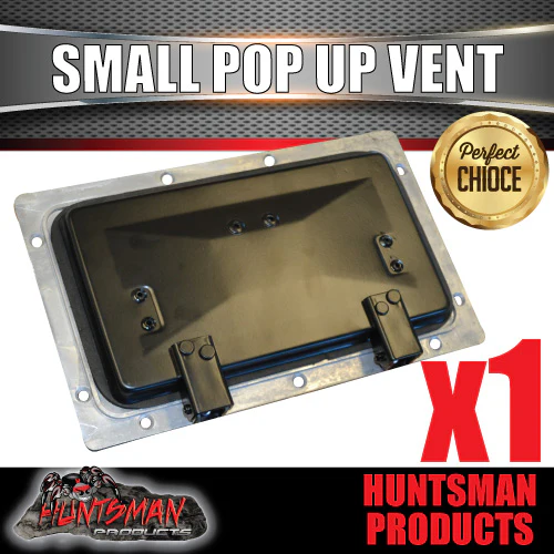 Small Black Pop Up Roof Air Vent For Trailer Canopy Horse float Truck Caravan