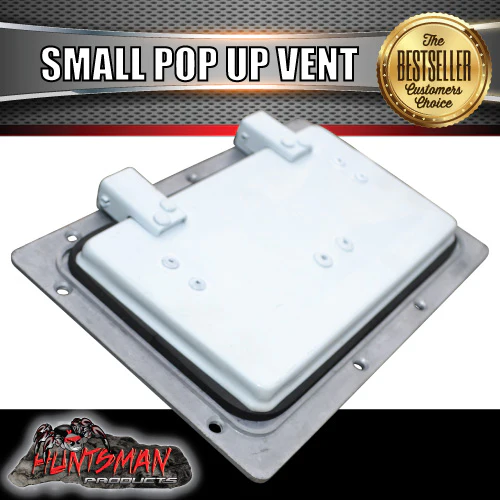 Small White Pop Up Roof Air Vent For Trailer Canopy Horse float Truck Caravan - Image 2