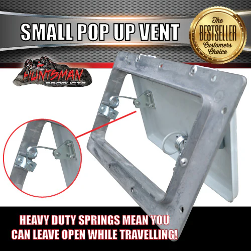 Small White Pop Up Roof Air Vent For Trailer Canopy Horse float Truck Caravan - Image 3