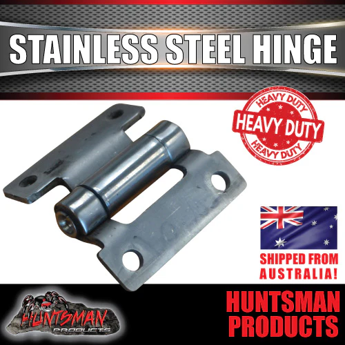 x1 Stainless Steel Butterfly Door Hinge (59mm x 60mm) - Image 2