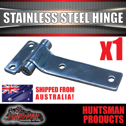 x1 Stainless Steel Flush Mount Hinge For Truck Trailer Boat Box Cabinet