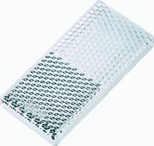 x1 White Trailer Adhesive Reflector 65x30x8m For Trailer Truck Boat Caravan