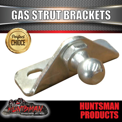 x2 EXTERNAL GAS STRUT BRACKETS SUIT 13MM BALL END STRUTS - Image 2