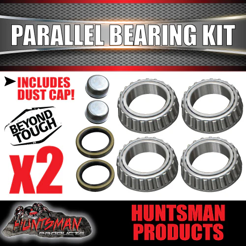 x2 Ford Parallel 68149 Trailer Wheel Bearing Kits With Oil Seal & Dust Cap 1600kg