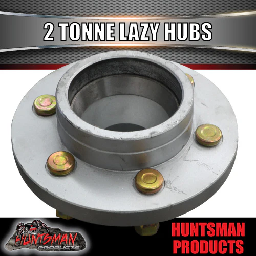 x2 Gal 2 Tonne 6 Stud Trailer Hubs 6/139.7 pcd 2000kg & Stub Axles KOYO Bearings - Image 3