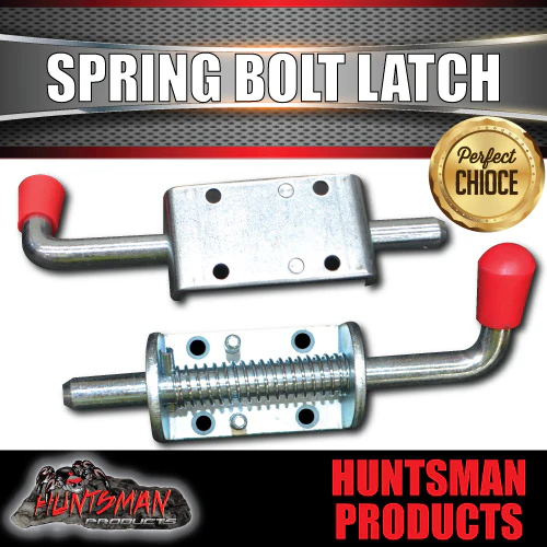 X2 Trailer Truck Door Spring Bolt Latch Catch 12mm x 160mm Ute Float Tailgate 1/2" - Image 4