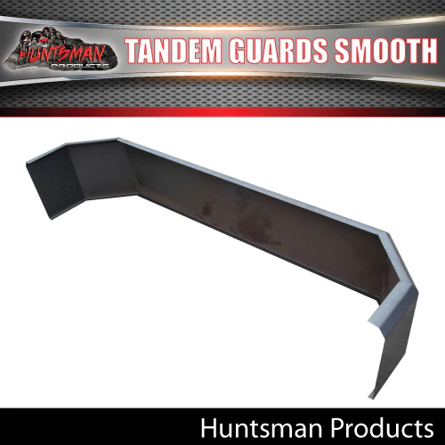 x2 Tandem 1740mm x 250mm Smooth Trailer Caravan Mudguards & Steps Suit Rocker Roller Springs - Image 3