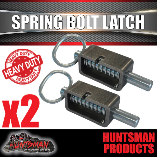 X2 Truck Trailer 4x4 Extremely Heavy Duty Spring Bolt Latch. 16mm Pin.