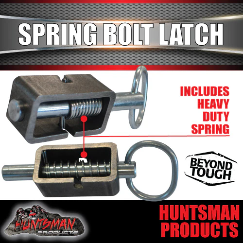 X2 Truck Trailer 4x4 Extremely Heavy Duty Spring Bolt Latch. 16mm Pin. - Image 4