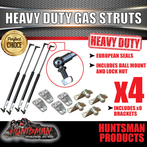 x4 585mm x 500 newton gas struts & brackets