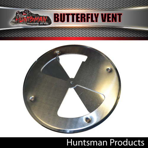 4x Aluminium Butterfly Vent. 197mm diameter Caravan, Boat, Truck Horse Float - Image 4