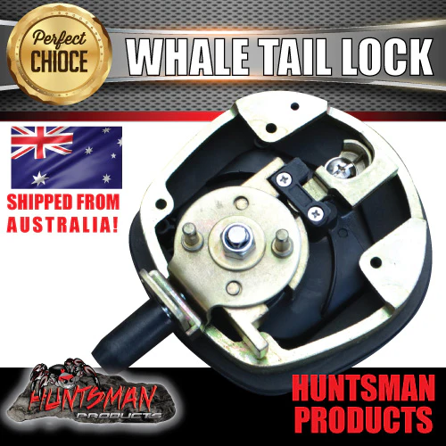 x4 Black Whale Tail T Handle Folding Locks for Trailer Canopy Box - Image 6