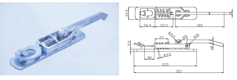 x4 Heavy Duty Over Centre Fastener Lock Latch (Weld On) - Image 4