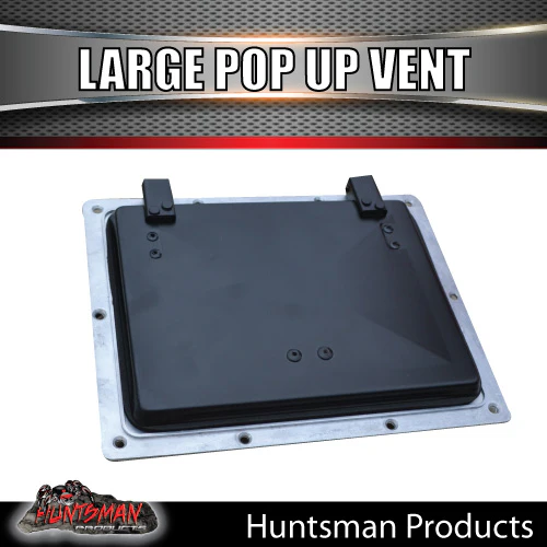 x4 Large Black Pop Up Roof Air Vent For Trailer Canopy Horse float Truck Caravanx4 - Image 2
