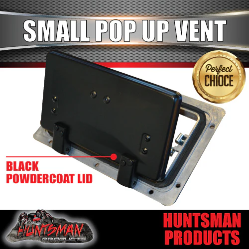 x4 Small Black Pop Up Roof Air Vent For Trailer Canopy Horse float Truck Caravan - Image 3