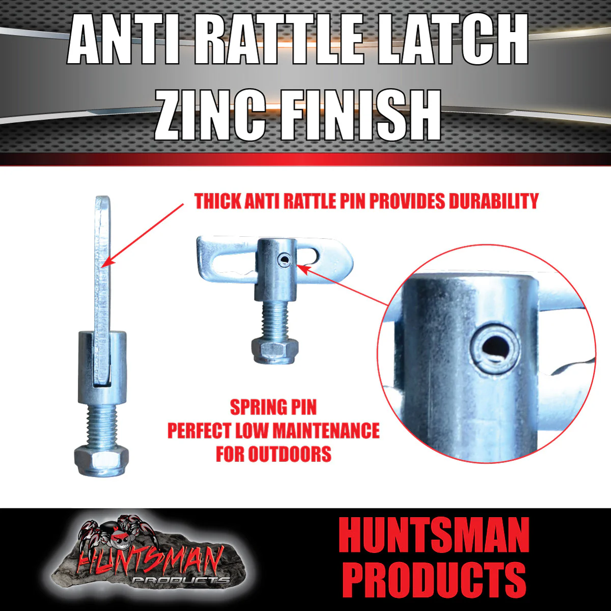 x4 Trailer Ute Tailgate Anti Rattle Latch Catch - Image 2