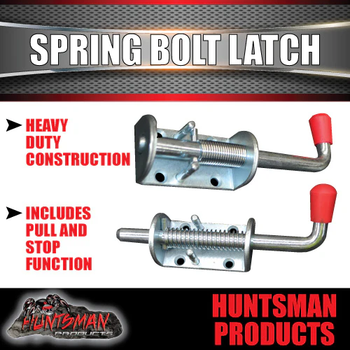 X6 Trailer Truck Spring Bolt Latch Catch 12mm x 160mm Ute Float Tailgate 1/2" - Image 3