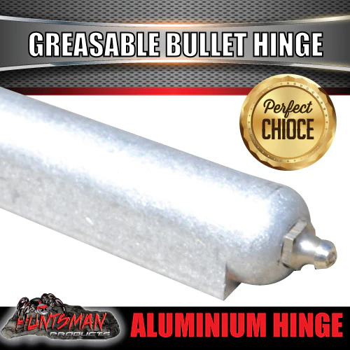 x8 200mm x 23mm Aluminium Greasable Bullet Hinge - Image 3